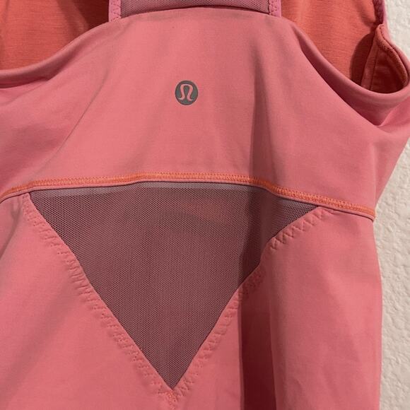 Lululemon in the city tank, melon and pink sz 4 - Picture 4 of 5